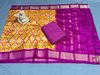 PSRGSDST4D14FFDC12- Ikat Silk dupatta with Ikat sico top