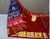 PSRGKBRS5J02FSDC14- Kanchi border Ikat silk saree