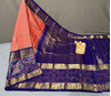 PSRGKBRS4V22FSCD13- Kanchi border Ikat silk saree