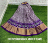 PSDHFSLG4V01SIDC10- Free Size Ikat Silk Lehenga