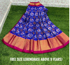 PSDHFSLG4V01SIDC46- Free Size Ikat Silk Lehenga