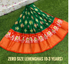 PSDHZSLG4V13ITDC14- Zero size Ikat silk lehenga