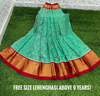 PSDHFSLG4V01SIDC14- Free Size Ikat Silk Lehenga