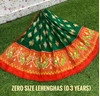 PSDHZSLG4V13ITDC16- Zero size Ikat silk lehenga