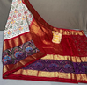 PSRGKBRS5J02FSDC01- Kanchi border Ikat silk saree