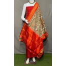 PSRGSDST5F15FFDC30- Ikat Silk dupatta with Ikat sico top