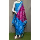 PSRGSDST5F15FFDC44- Ikat Silk dupatta with Ikat sico top