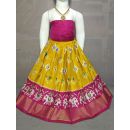 PGMRZSLG5F18IBDC03- Zero Size Ikat Silk Lehenga