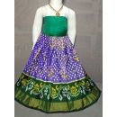 PGMRZSLG5F18IBDC40- Zero Size Ikat Silk Lehenga