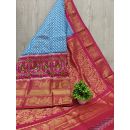 PSHLKBRS5F22EBDC16- Kanchi border Ikat silk saree