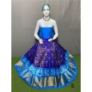 PSRGFSLG5F20SZCC12- Free Size Ikat Silk Lehenga