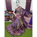 PSRGKBRS5F22FSDC21- Kanchi border Ikat silk saree