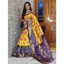 PWCSIDSS5F17BSCD01- Ikat silk saree