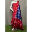 PSRGSDST5F21FFCD33- Ikat Silk dupatta with Ikat sico top