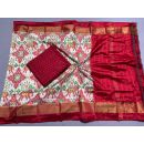 PSSISDST5F222SCCD07- Ikat Silk dupatta with Ikat sico top