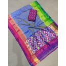 PGMRSDST5F26FSCD10- Ikat Silk dupatta with Ikat sico top