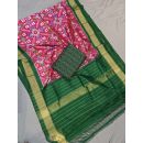 PGMRSDST5F26FSCD23- Ikat Silk dupatta with Ikat sico top