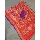 PGMRSDST5F26FSCD59- Ikat Silk dupatta with Ikat sico top