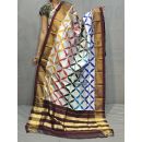 PGMRISDP5M04ECCD75- Ikat silk dupatta