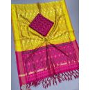 PSSISCDT5M07EFDC11- Ikat Sico dupatta with Ikat sico top