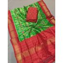 PGMRSDST5F12FSDC39- Ikat Silk dupatta with Ikat sico top