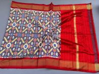 PSSIISDP5M10ECDC40- Ikat silk dupatta