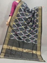 PGMRISDP5M04ECCD10- Ikat silk dupatta