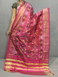 PGMRISDP5M04ECCD37- Ikat silk dupatta