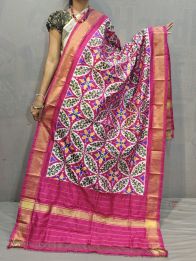 PGMRISDP5M04ECCD41- Ikat silk dupatta