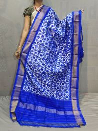 PGMRISDP5M04ECCD59- Ikat silk dupatta