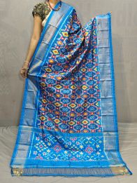 PGMRISDP5M04ECCD90- Ikat silk dupatta