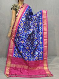 PGMRISDP5M04ECCD95- Ikat silk dupatta