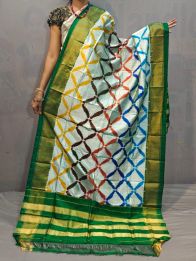 PGMRISDP5M04ECCD96- Ikat silk dupatta