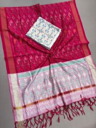 PSSISCDT5M07EFDC01- Ikat Sico dupatta with Ikat sico top