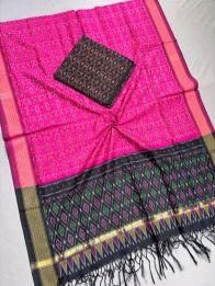 PSSISCDT5M07EFDC44- Ikat Sico dupatta with Ikat sico top