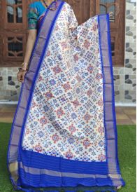 PGMRISDP5M04ECCD01- Ikat silk dupatta