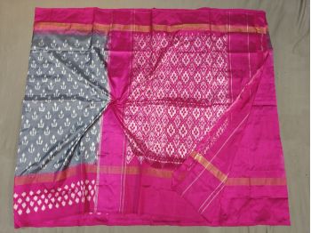 PGMRILWS5F14XEDC22- light weight Ikat silk saree