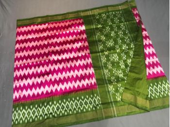 PGMRILWS5F14XEDC40- light weight Ikat silk saree