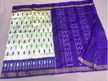 PGMRILWS5F14XEDC42- light weight Ikat silk saree