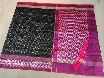 PGMRILWS5F14XEDC46- light weight Ikat silk saree