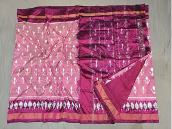 PGMRILWS5F14XEDC51- light weight Ikat silk saree