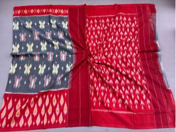 PSSIICTS5F16INCD22- Ikat cotton saree