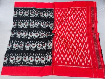 PSSIICTS5F16INCD26- Ikat cotton saree