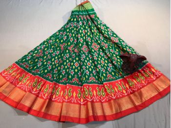 PGMRC3PS5F19EEDC06- Medium Size Ikat Silk Lehenga