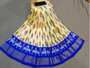 PGMRC3PS5F19EEDC07- Medium Size Ikat Silk Lehenga