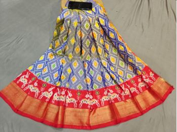 PGMRC3PS5F19EEDC10- Medium Size Ikat Silk Lehenga