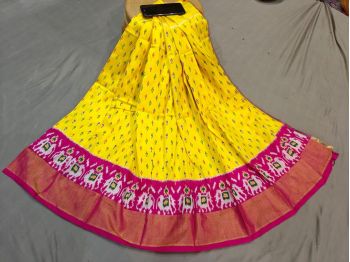 PGMRC3PS5F19EEDC13- Medium Size Ikat Silk Lehenga