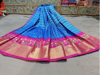 PGMRFSLG5F18SZCD12- Free Size Ikat Silk Lehenga