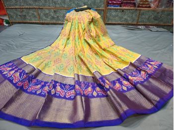 PGMRFSLG5F18SZCD20- Free Size Ikat Silk Lehenga