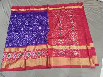 PGMRIDSS5F21BBCD05- Ikat silk saree